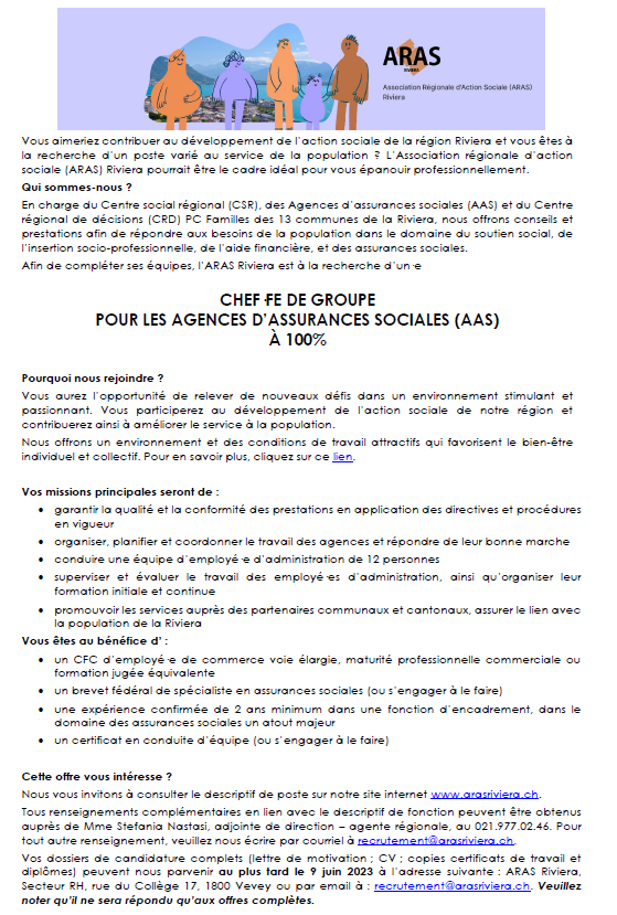 chef de groupe
